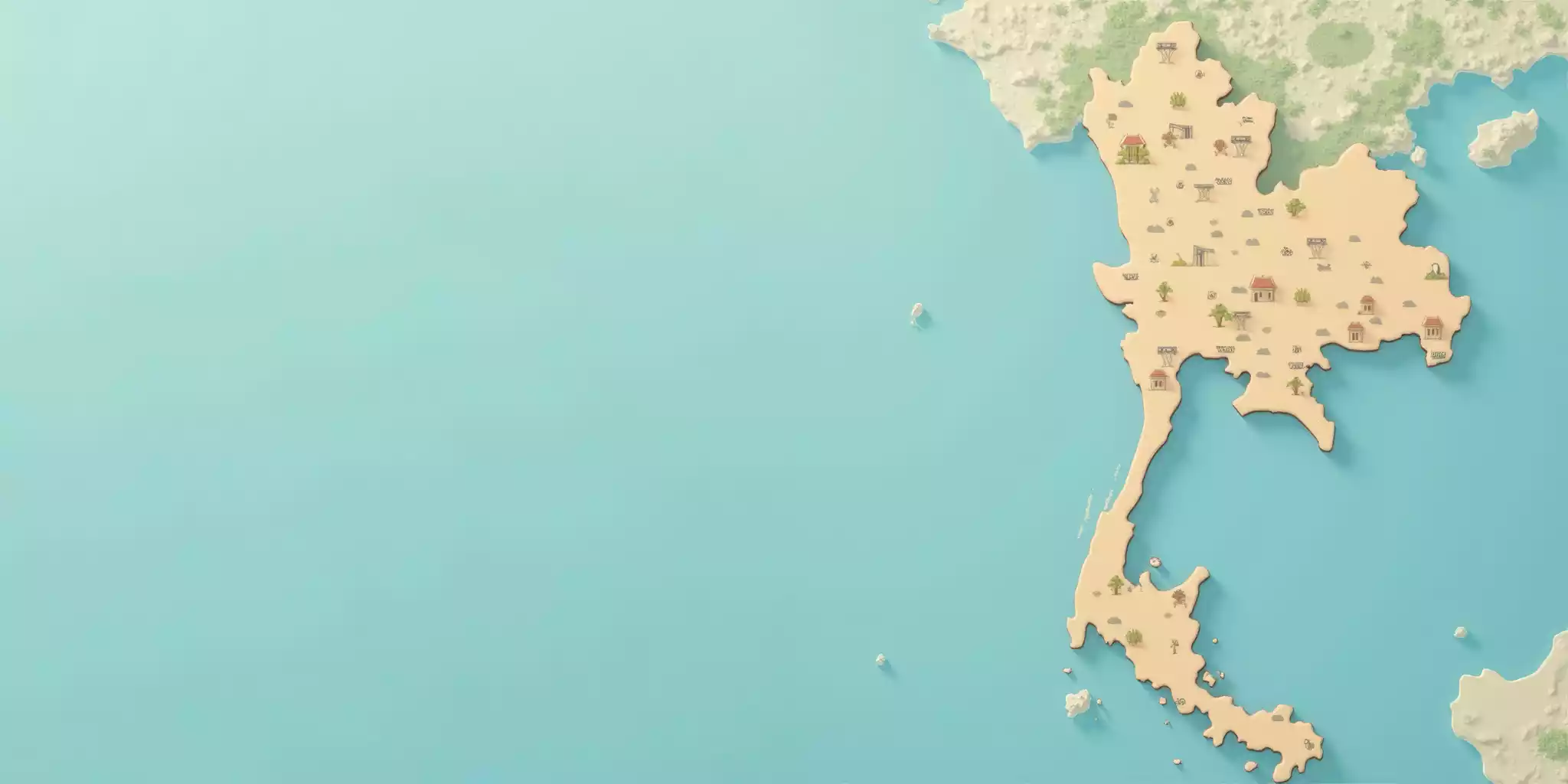 Carte de la Thaïlande